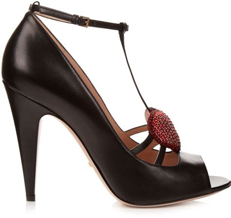 gucci molina heart heels|Gucci.